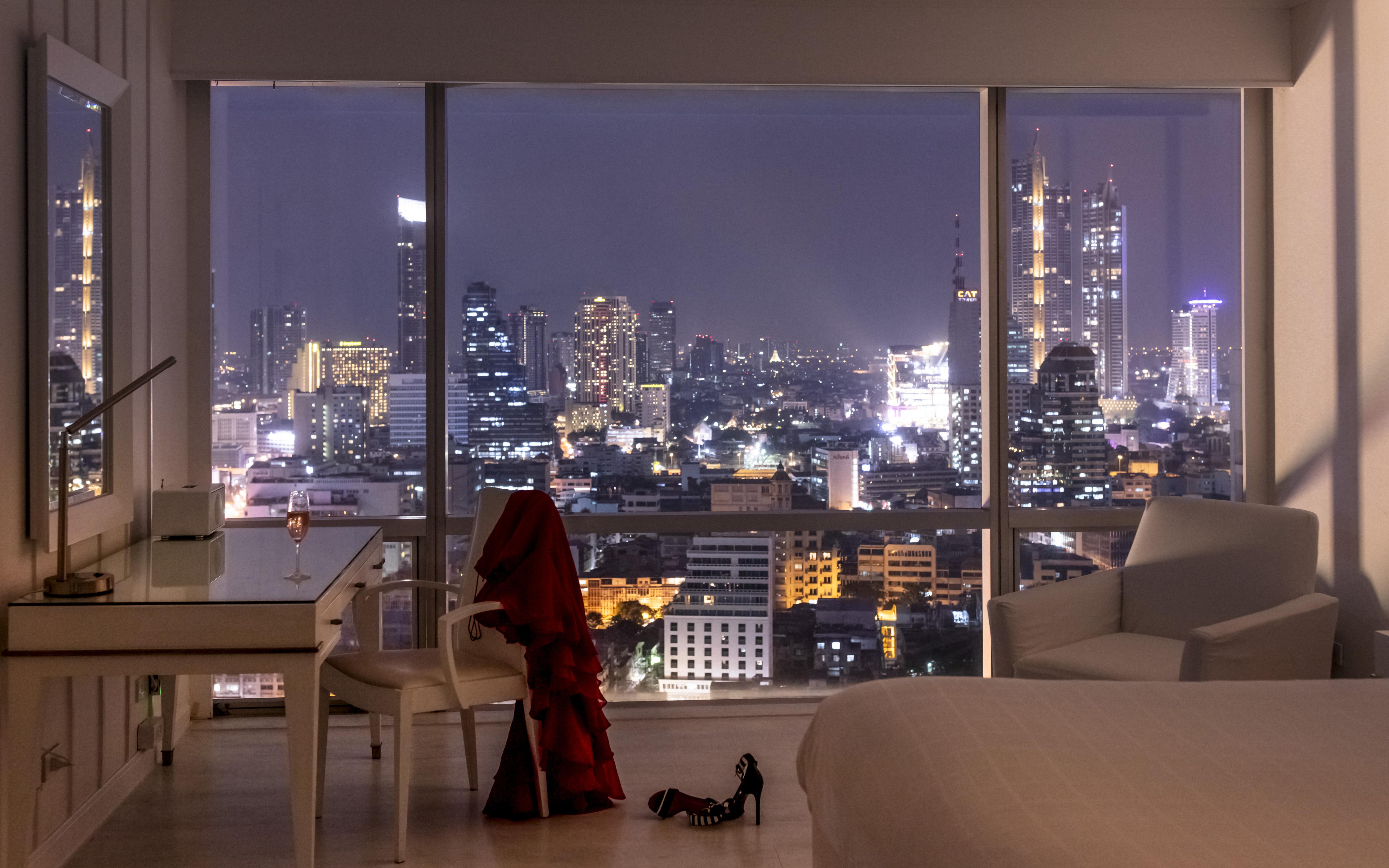 Pullman Bangkok Hotel G Экстерьер фото View from a condominium in Bangkok